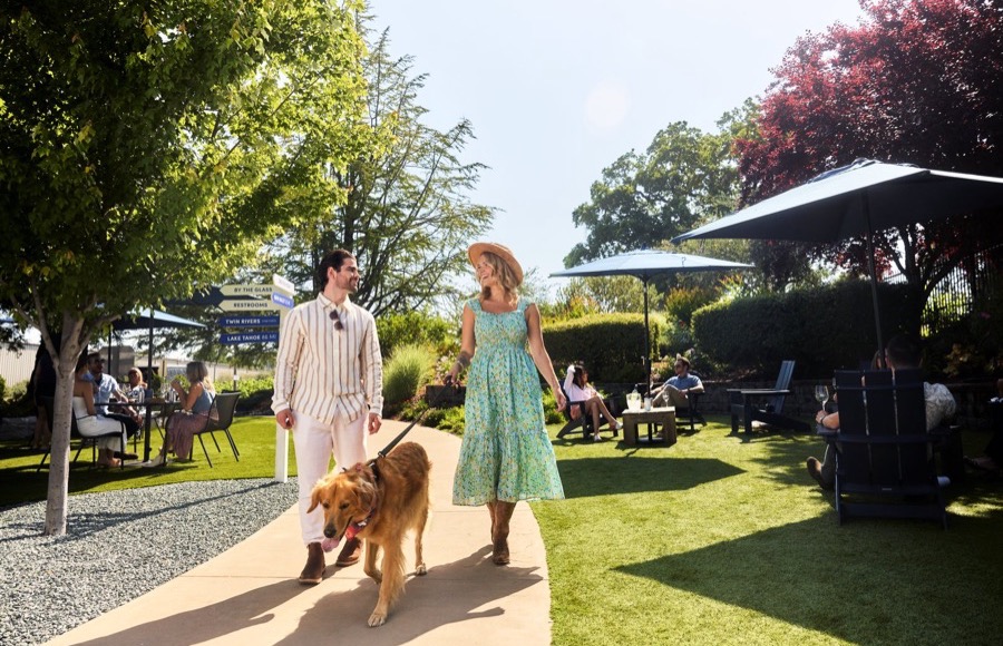 The tasting room grounds