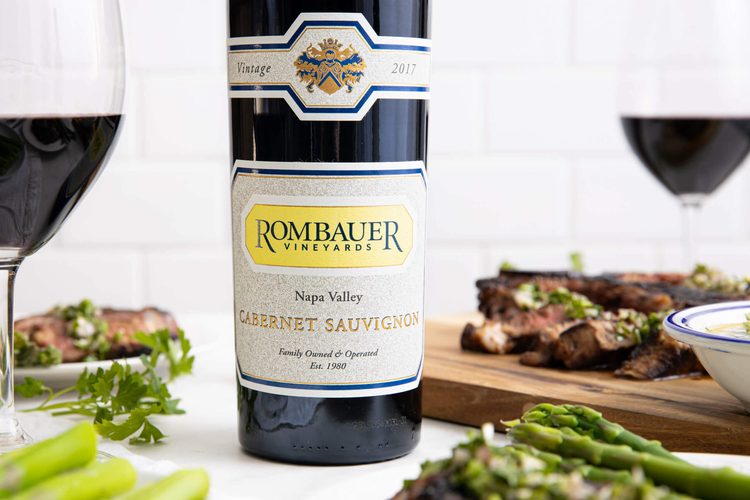 Steak on the Coals with Chimichurri - Rombauer Vineyards