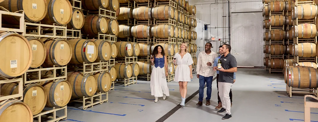 Walking through Rombauer Sierra Foothills Winery