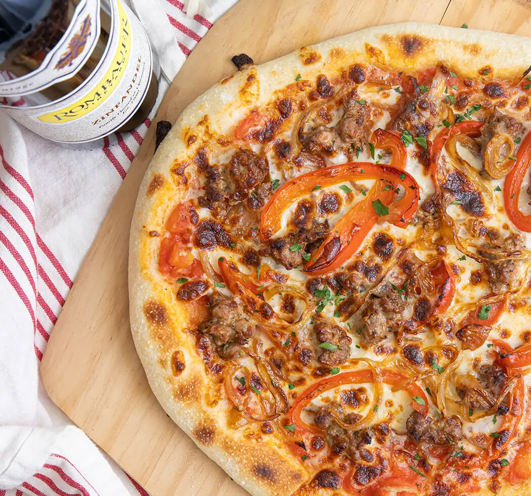 Pizza with Sausage and Peppers