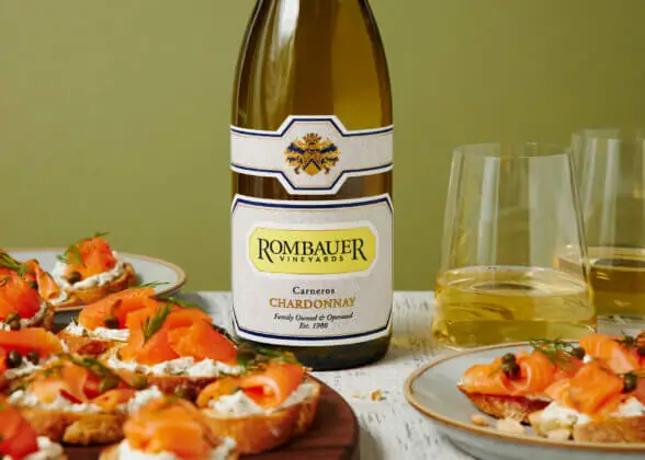 Salmon Crostini with Chardonnay