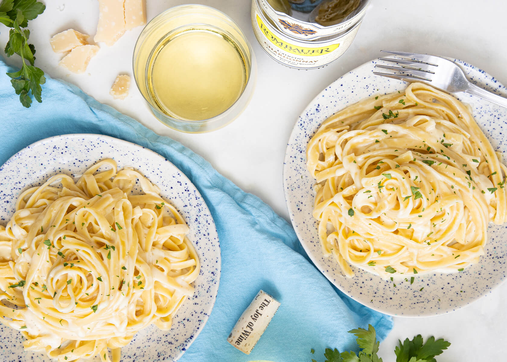 Fettuccine Alfredo - Rombauer Vineyards