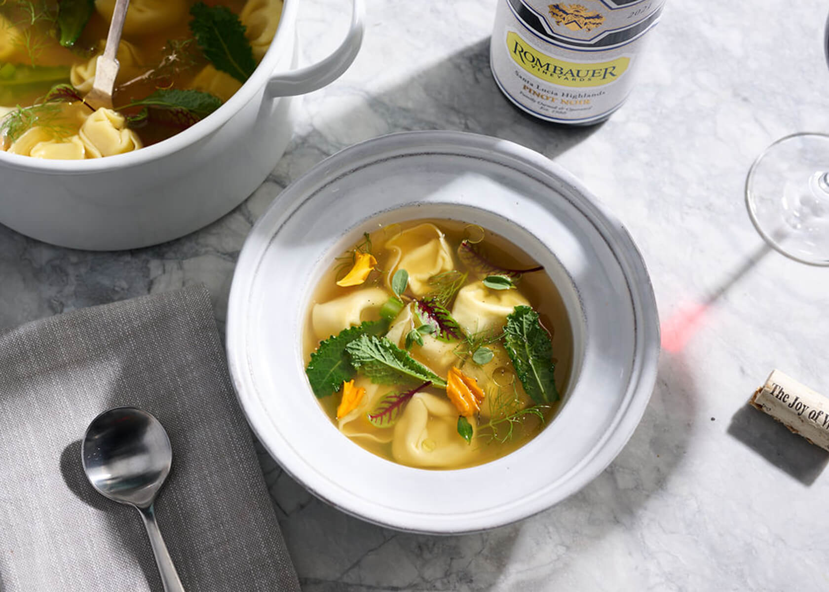 Tortellini en Brodo - Rombauer Vineyards