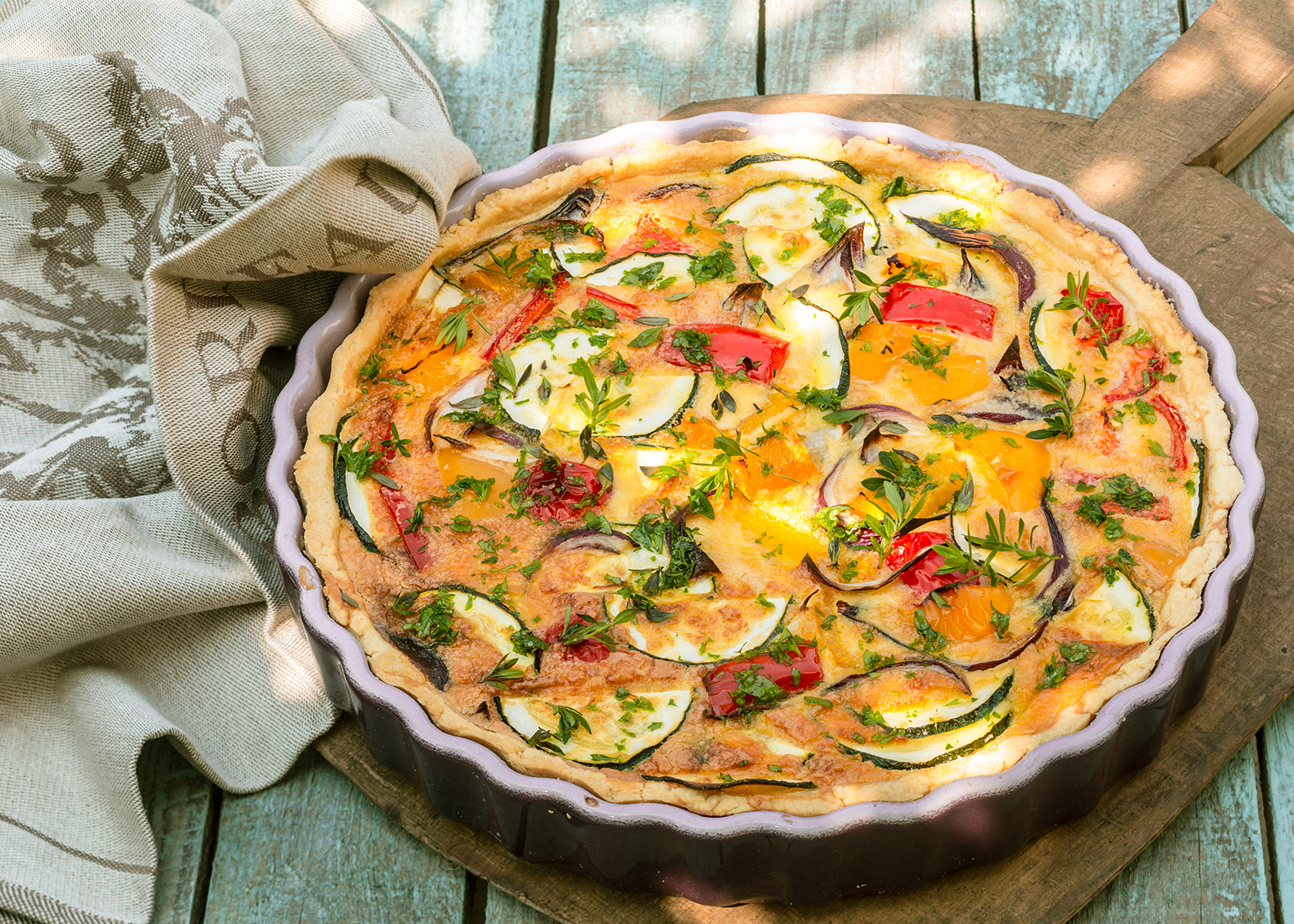 Market Vegetable Quiche - Rombauer Vineyards