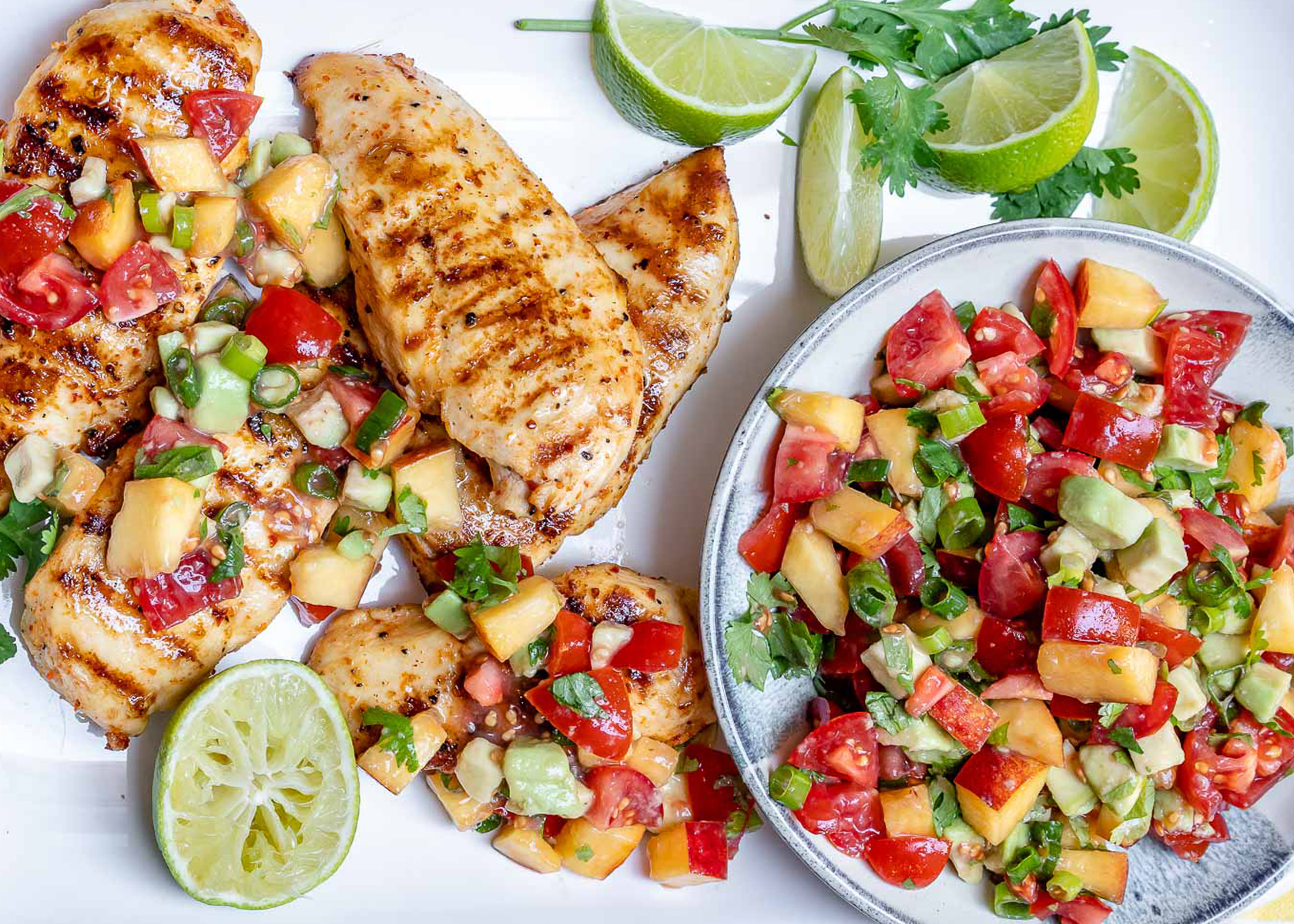 Grilled Chicken with Summer Peach Salsa - Rombauer Vineyards