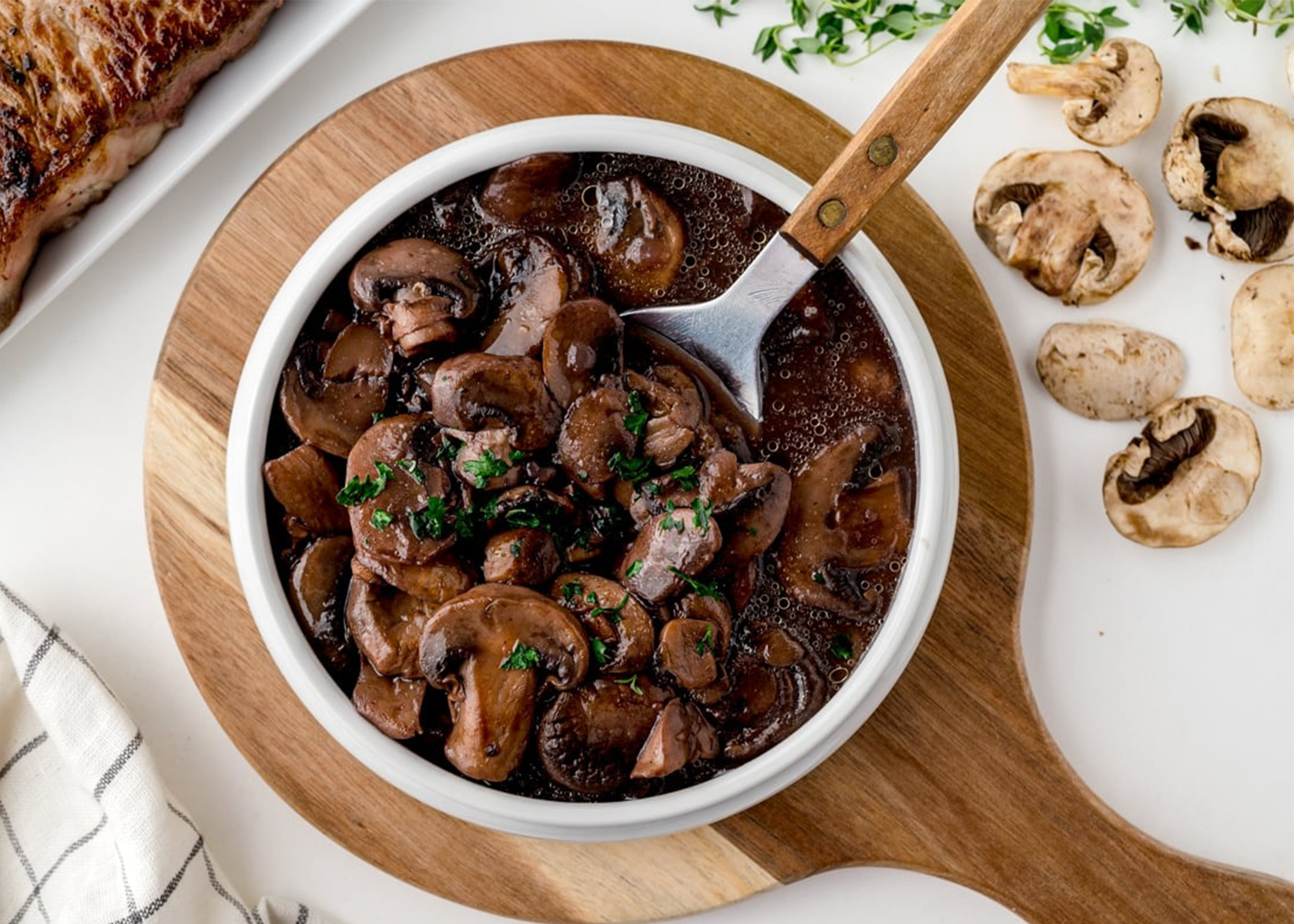 Merlot Marinated Mushrooms - Rombauer Vineyards