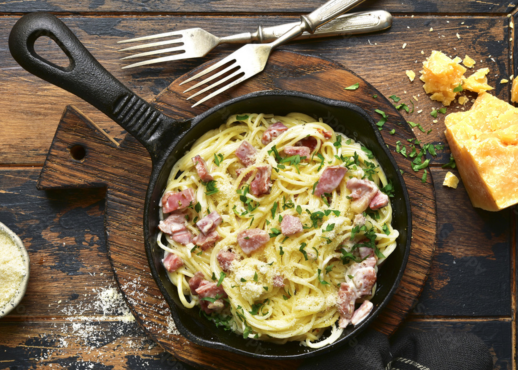 Spaghetti Carbonara - Rombauer Vineyards