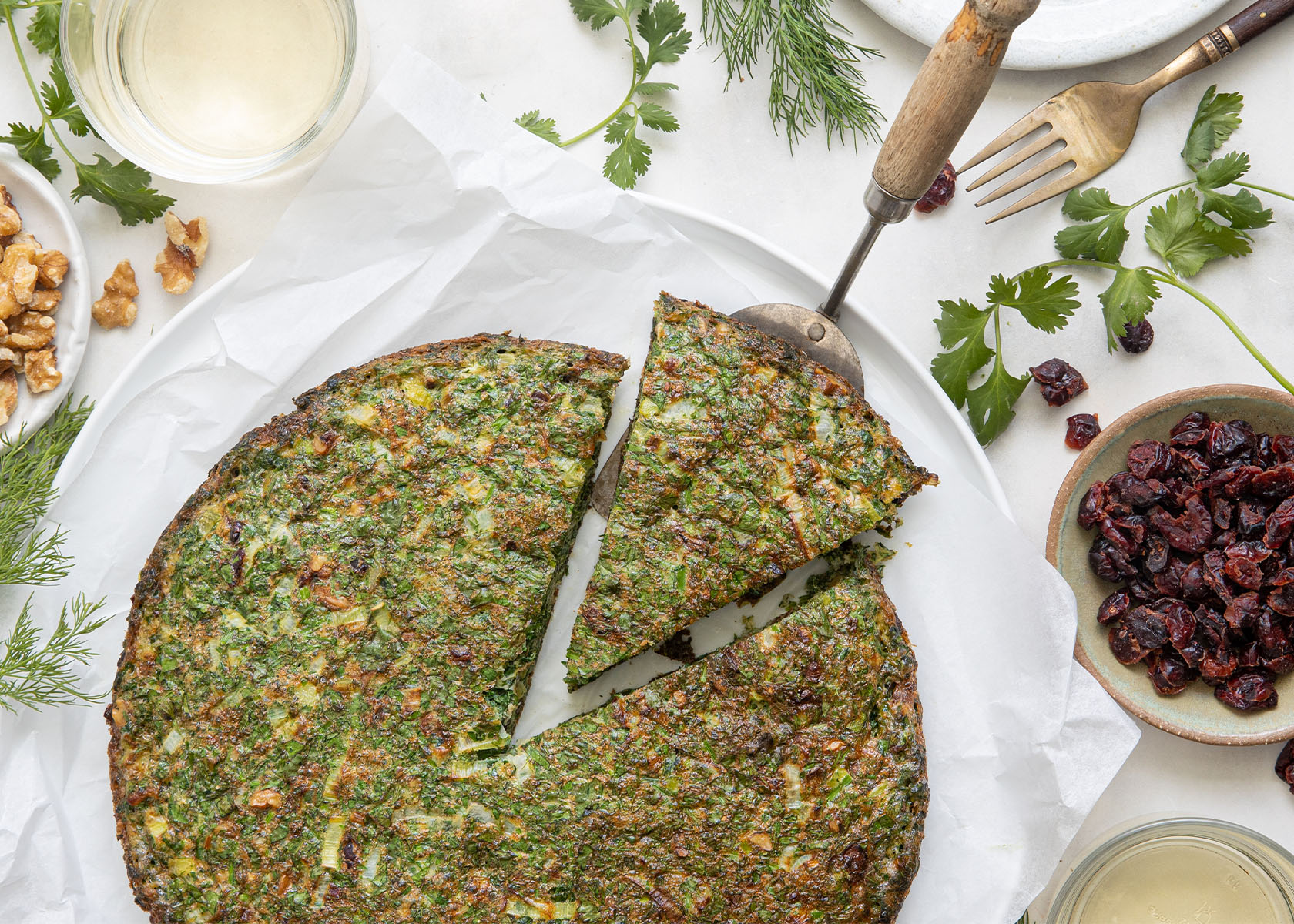 Kuku Sabzi (Persian Herbed Omelet) - Rombauer Vineyards