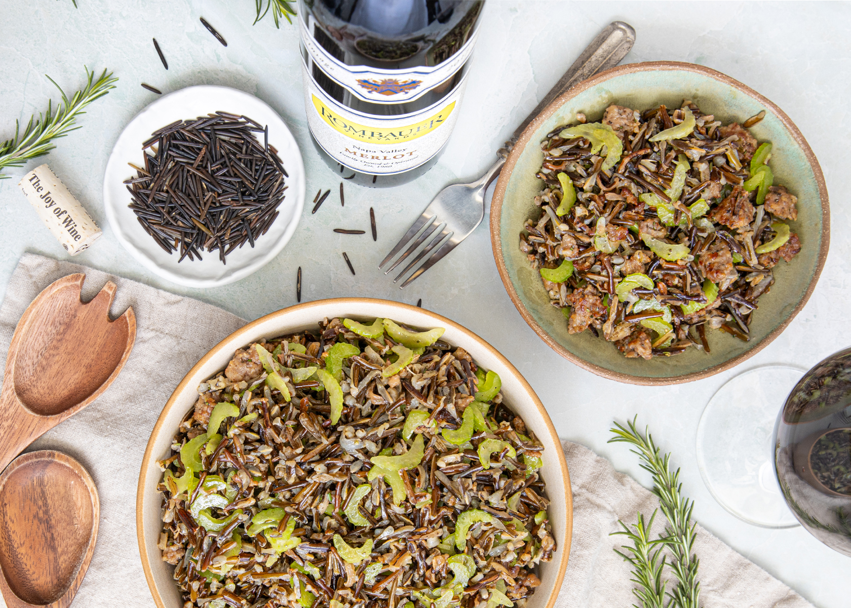 Wild Rice Salad With Sausage - Rombauer Vineyards