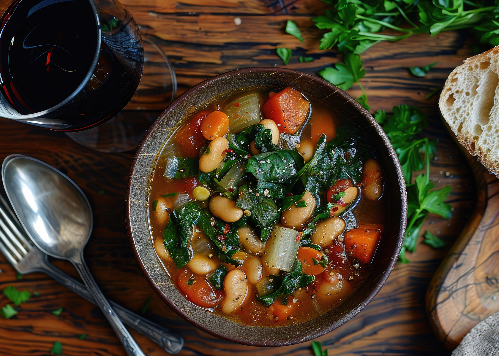 Tuscan White Bean and Sausage Soup - Rombauer Vineyards