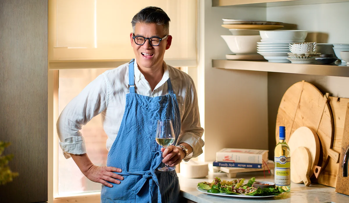 Peter Som and Rombauer wine
