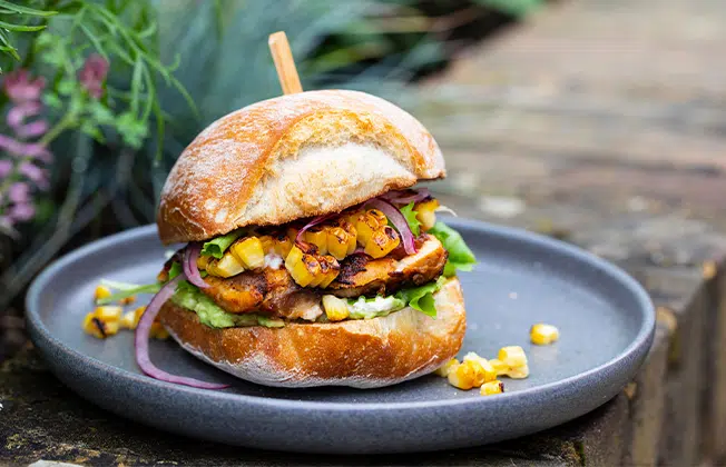 Jalapeno chicken burger