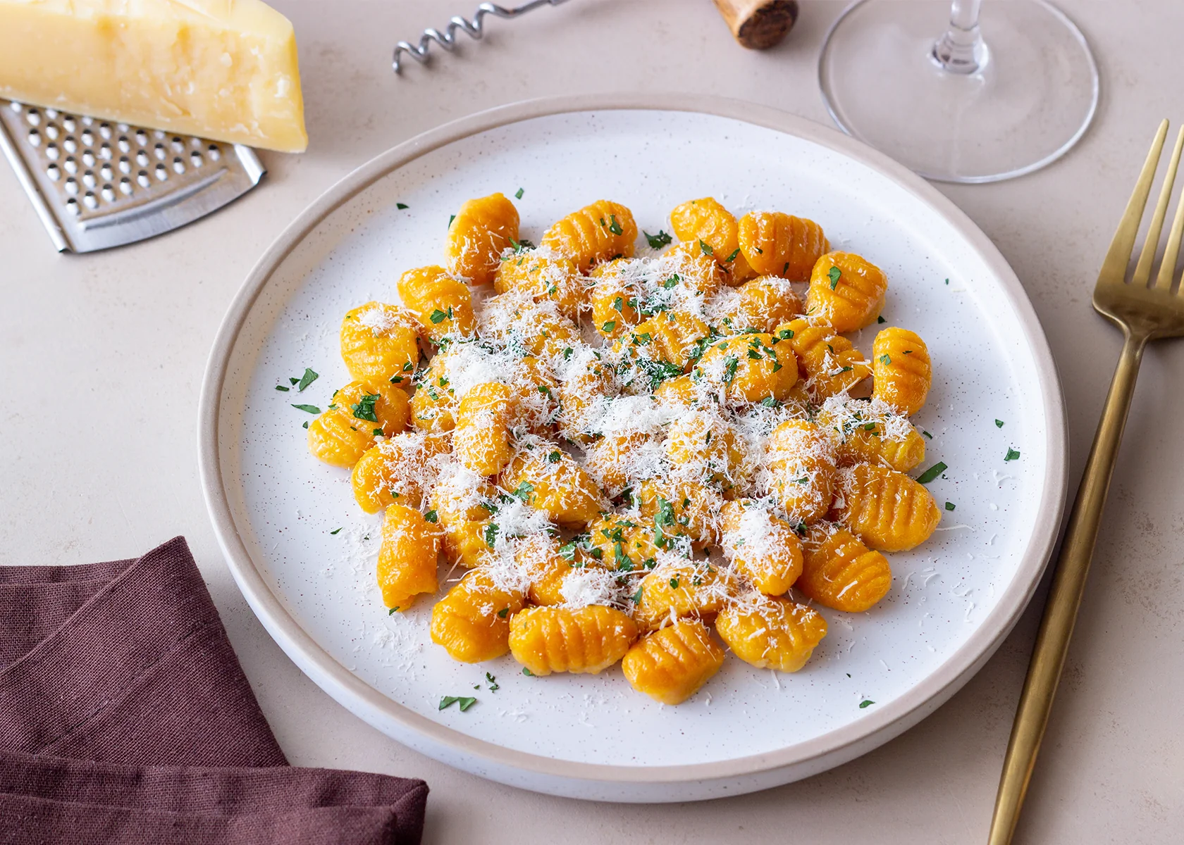 Pumpkin gnocchi