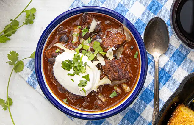 Venison Black Bean Chili