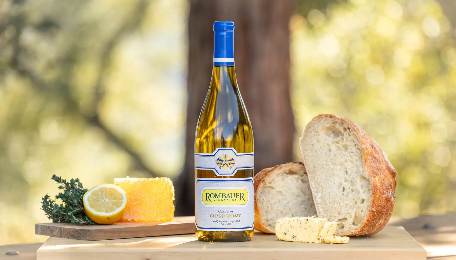 Bread, butter, and Rombauer Carneros Chardonnay