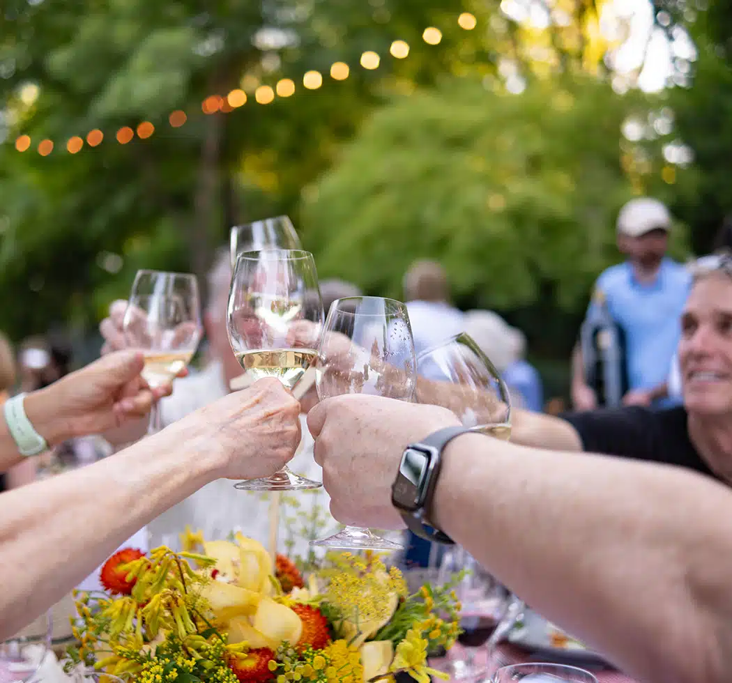 Cheers at the Joy of Wine Dinner