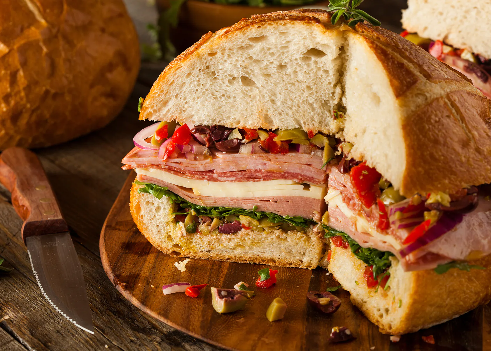 Muffuletta sandwich