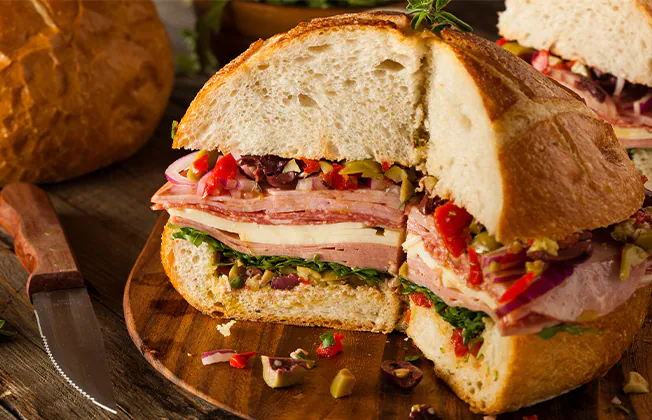 Muffuletta sandwich