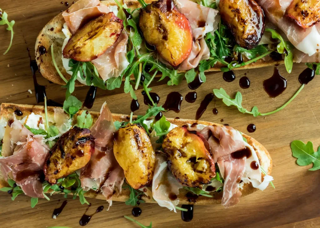 Peach & Burrata Baguette Recipe