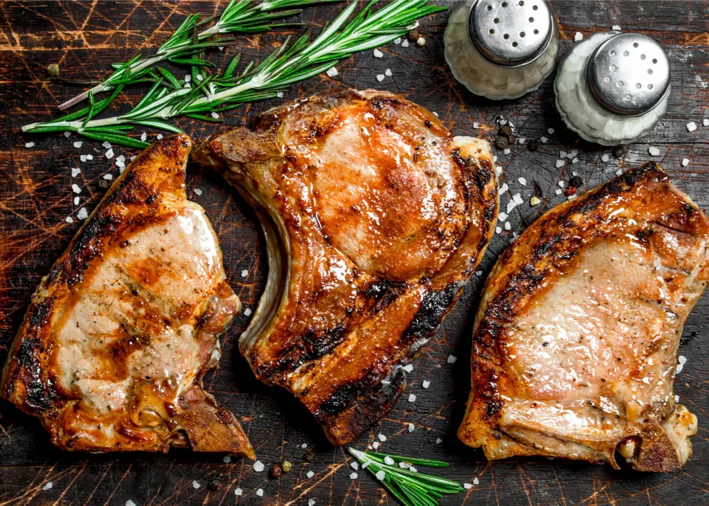 Cherry-Compote Pork Chops Recipe.