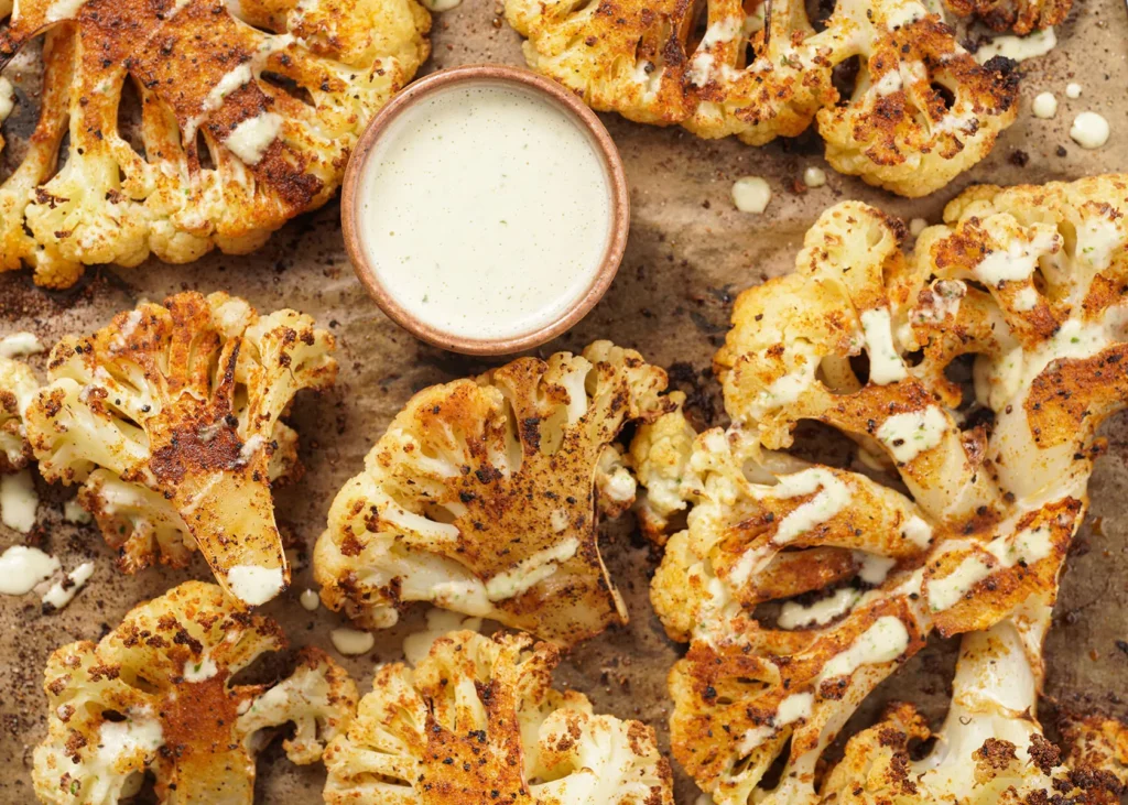 Spiced Roasted Cauliflower with Lemon-Tahini Sauce Recipe