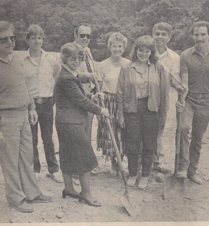 Rombauer Timeline 1982 - The Rombauers break ground for their own winery on their St. Helena property and crush their first grapes, Chardonnay, in August.